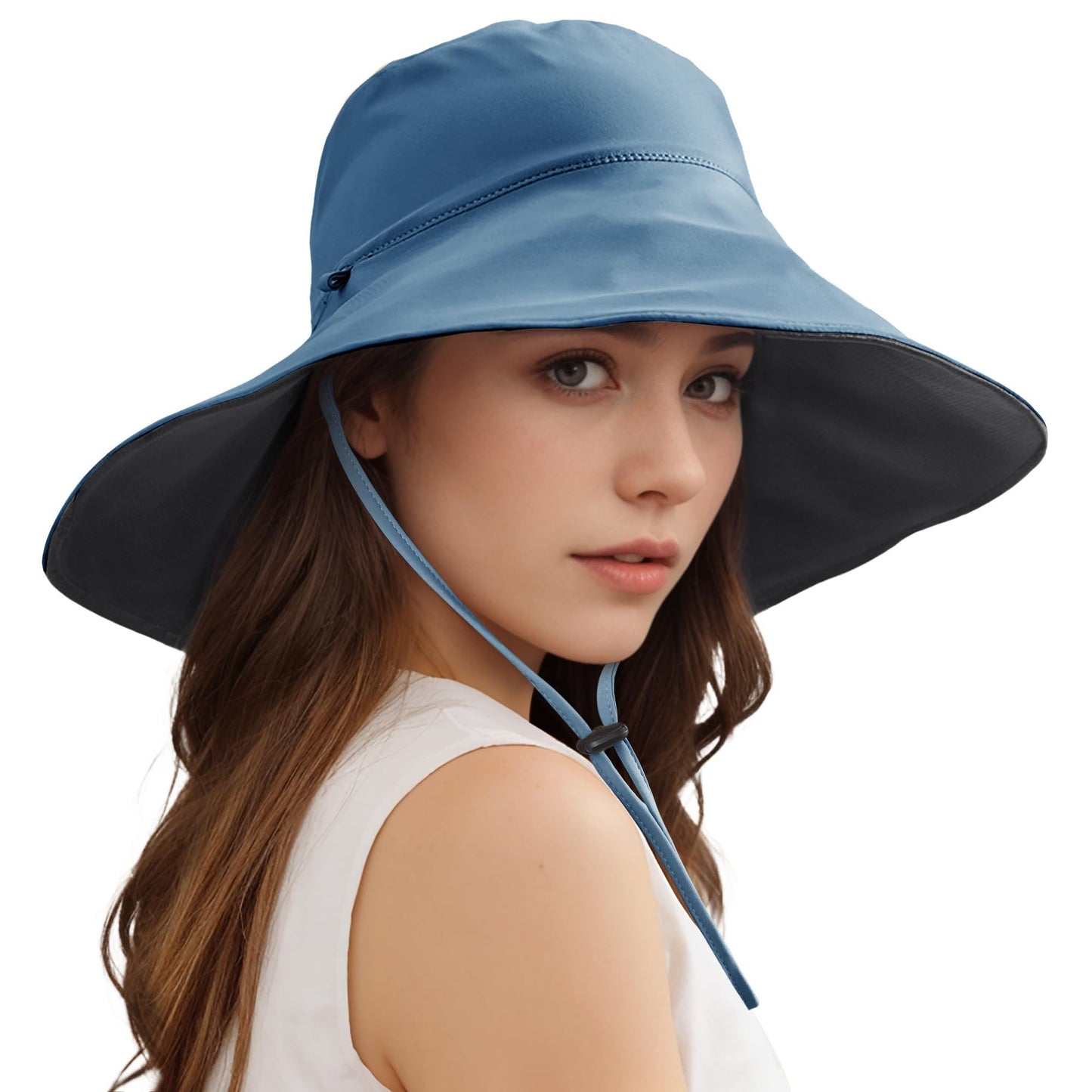 Wide Brim Sun Hats For Women/Men, Double Sided Wearing Fishing Hats Cooling Bucket Hat For Beach Hiking Outdoor