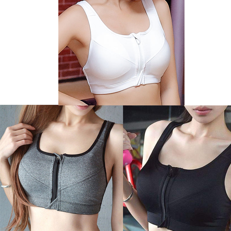 "Premium Shockproof Sports Bra: Comfortable, High-Strength Design, No Steel Ring, Adjustable"