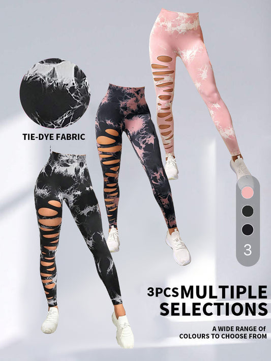Fashion-forward gym wear styled with scrunch leggings