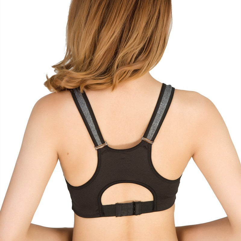 "Premium Shockproof Sports Bra: Comfortable, High-Strength Design, No Steel Ring, Adjustable"