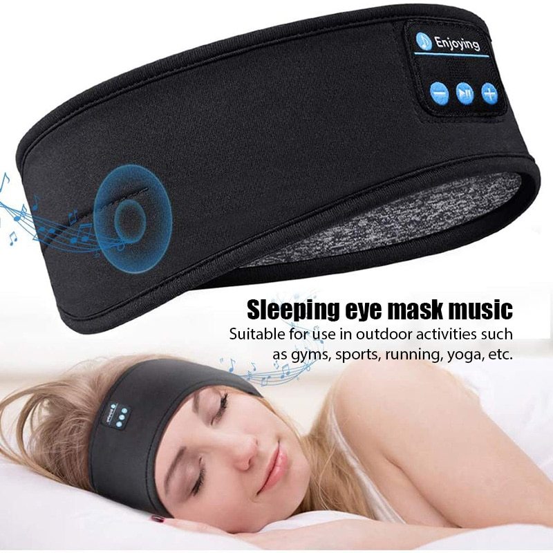 "Comfortable Wireless Bluetooth Headband: The Perfect Sleep and Sports Companion for Side Sleepers"