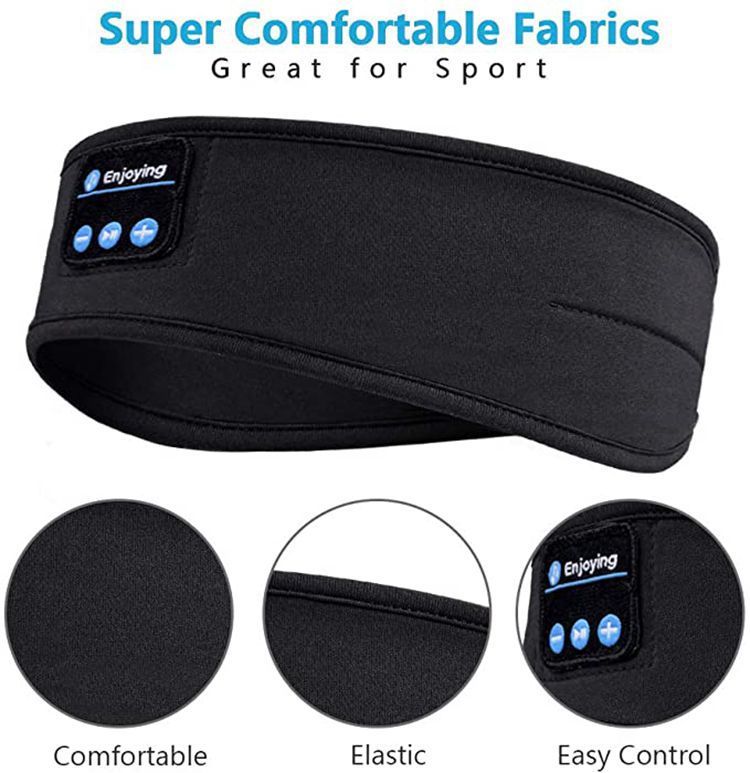 "Comfortable Wireless Bluetooth Headband: The Perfect Sleep and Sports Companion for Side Sleepers"