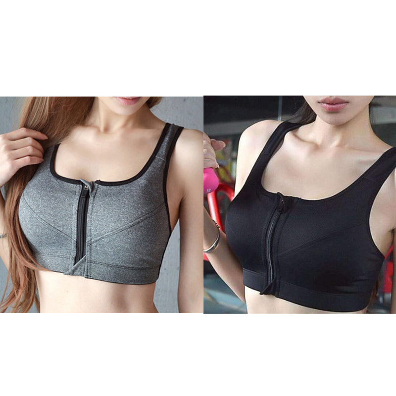 "Premium Shockproof Sports Bra: Comfortable, High-Strength Design, No Steel Ring, Adjustable"