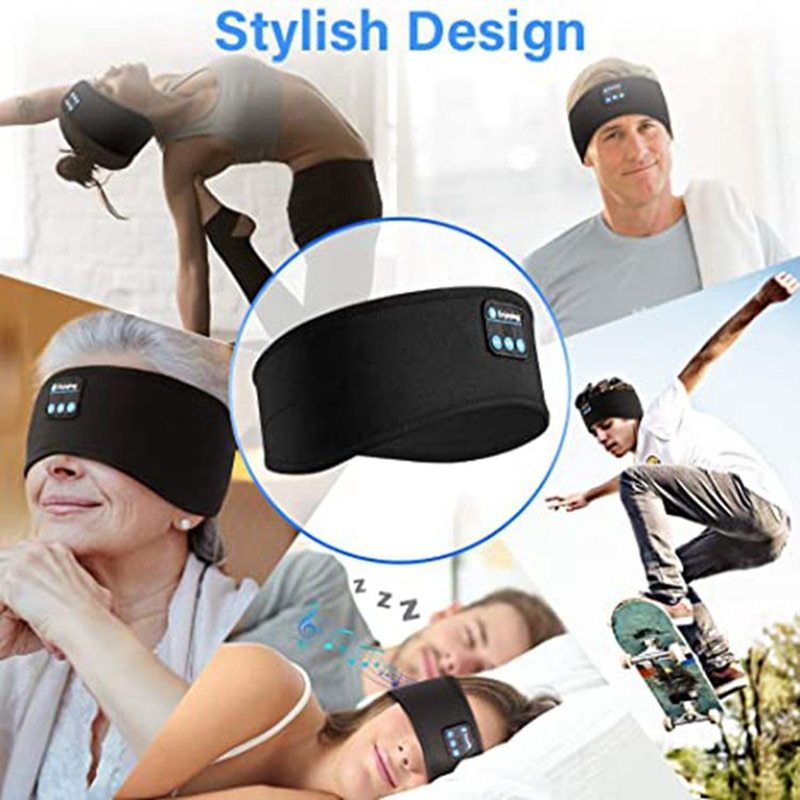 "Comfortable Wireless Bluetooth Headband: The Perfect Sleep and Sports Companion for Side Sleepers"