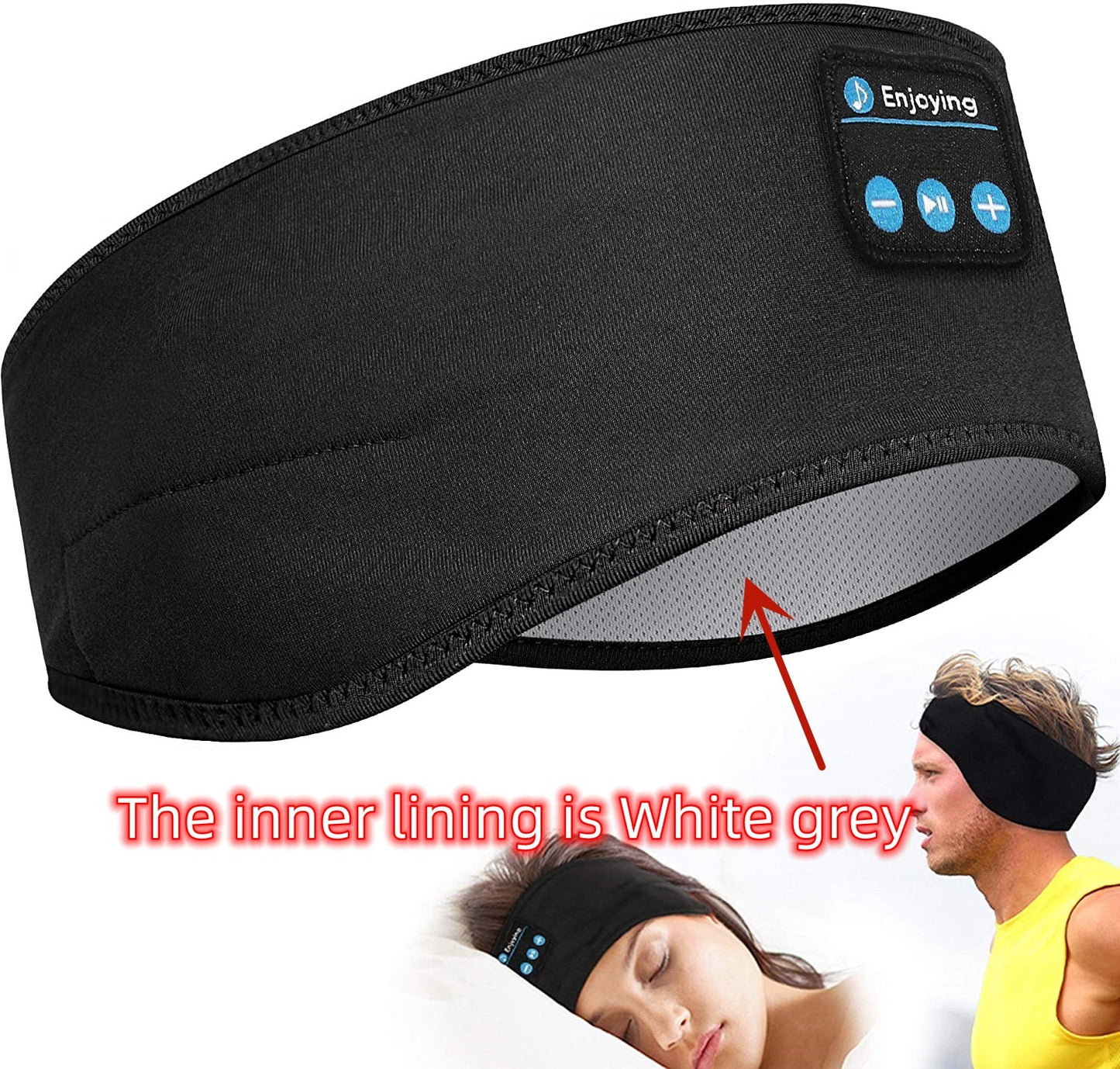 "Comfortable Wireless Bluetooth Headband: The Perfect Sleep and Sports Companion for Side Sleepers"