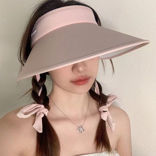 Women’s air top sun hat with wide brim and breathable mesh crown.