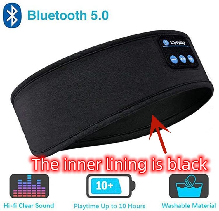 "Comfortable Wireless Bluetooth Headband: The Perfect Sleep and Sports Companion for Side Sleepers"