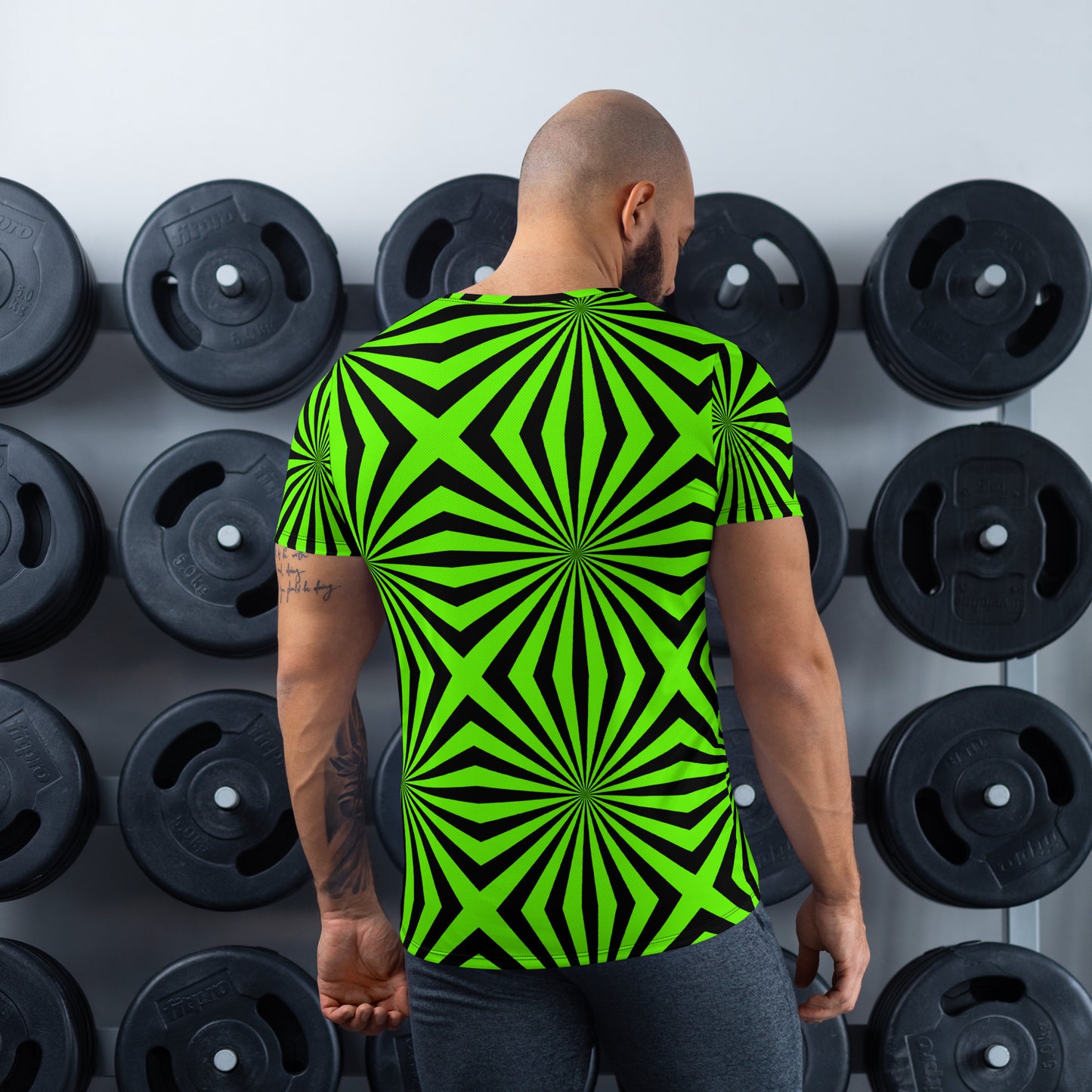 “Expressive All-Over Print Men’s Athletic Tees - Unleash Your Style!”