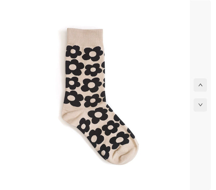 Cute cartoon flower socks cotton girl in stockings