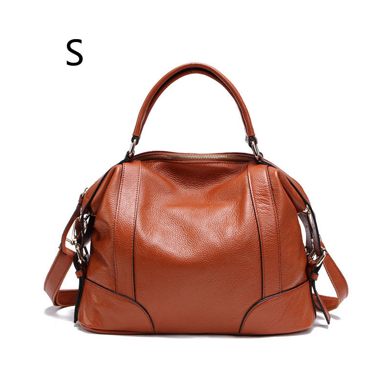 “Luxurious Top Layer Cowhide Leather Bag for Ladies - European and American Style”