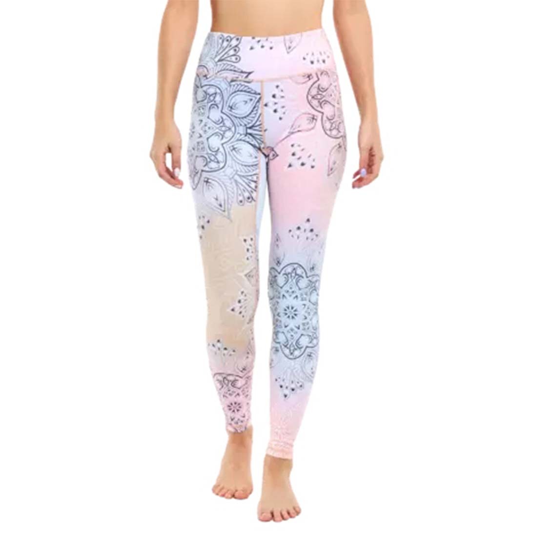 Floral Printed Set Yoga Pants Pilates Training Wear