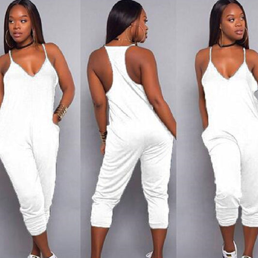 New Fashion Casual Suspender Jumpsuit