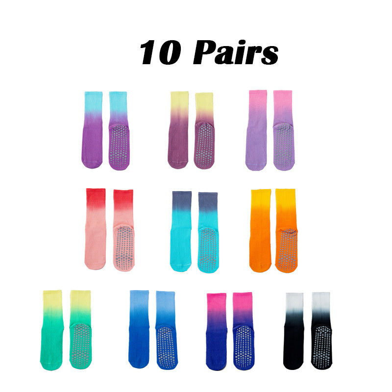  Women’s yoga socks with anti-slip technology and soft stretchy fabric for secure movement.